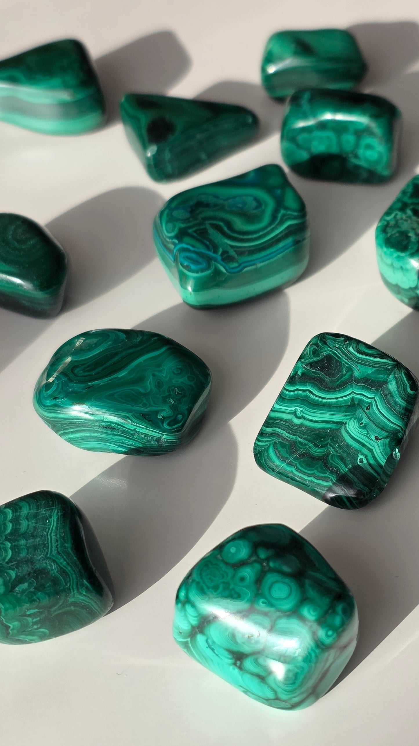 Malachit Trommelsteine