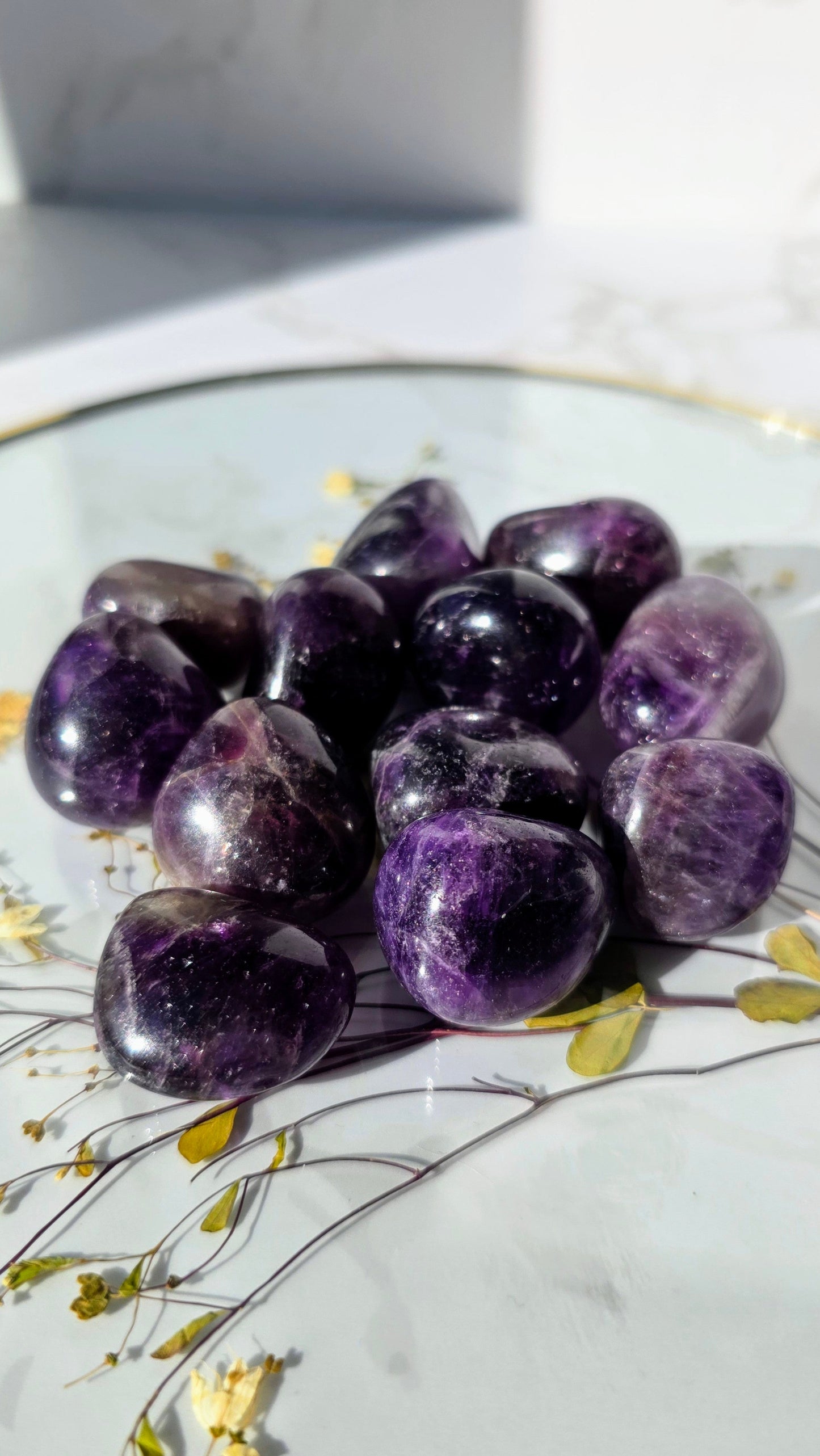 Amethyst A-Qualität Trommelsteine