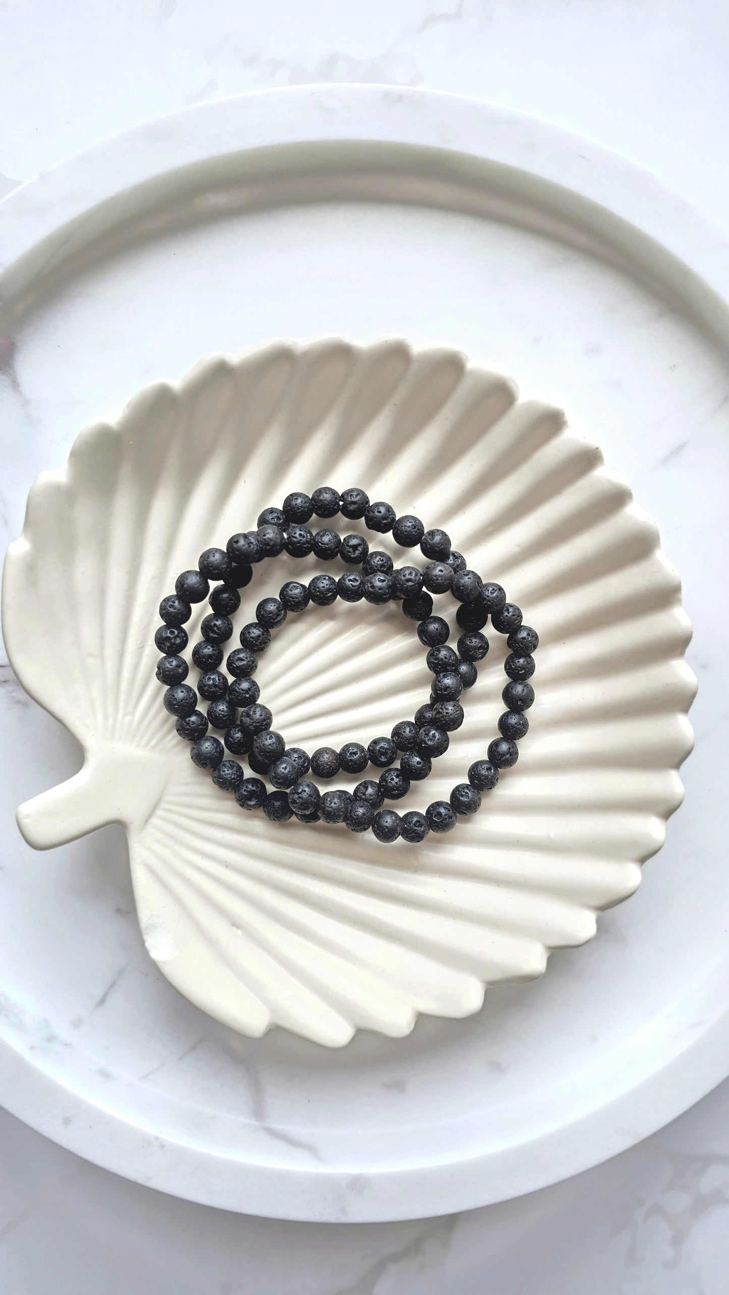 Lava Kugelarmband 7 mm – Erdung & innere Stärke