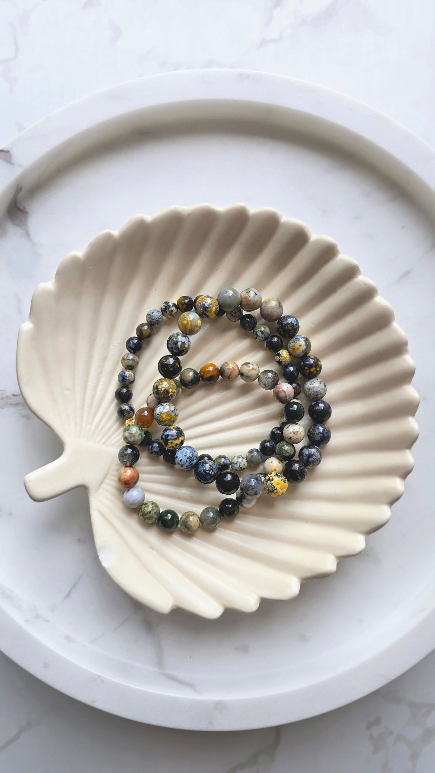 Ozeanjaspis Kugelarmband 6 mm – Lebensfreude & innere Ruhe