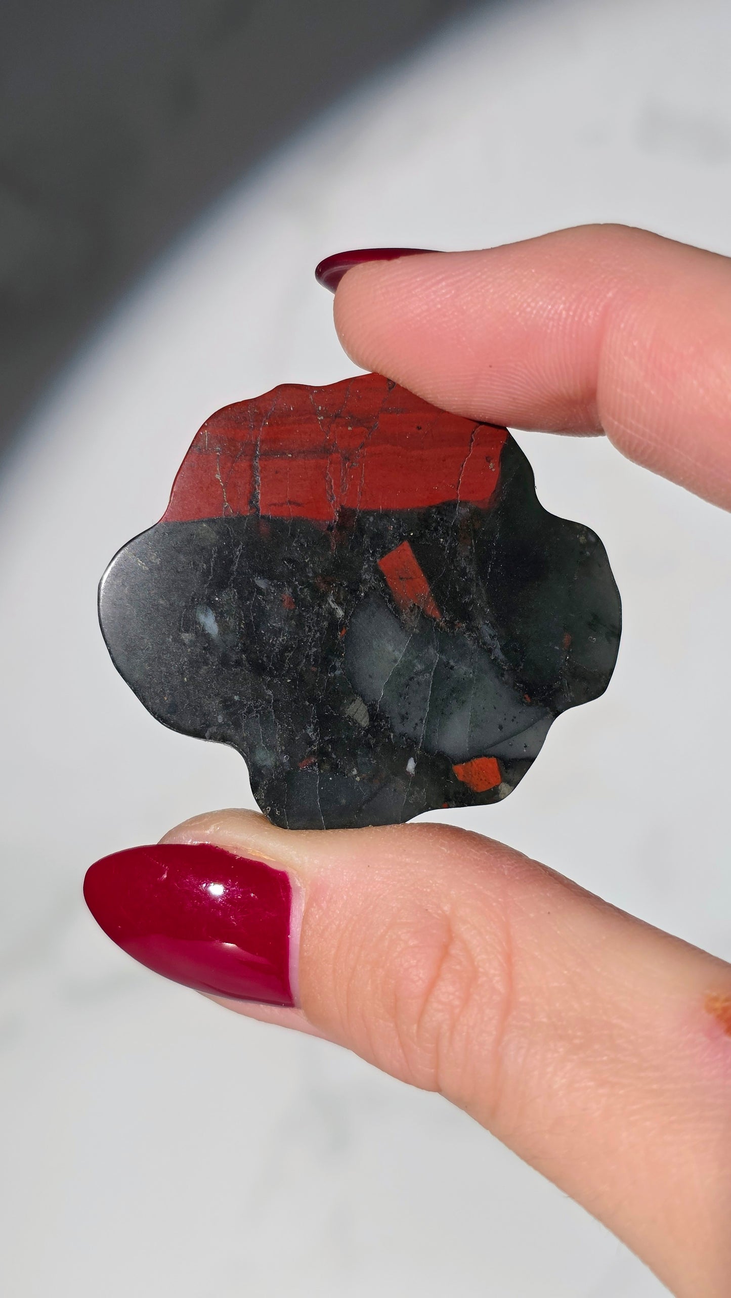 Afrikanischer Blutjaspis - Rose (Heliotrop)