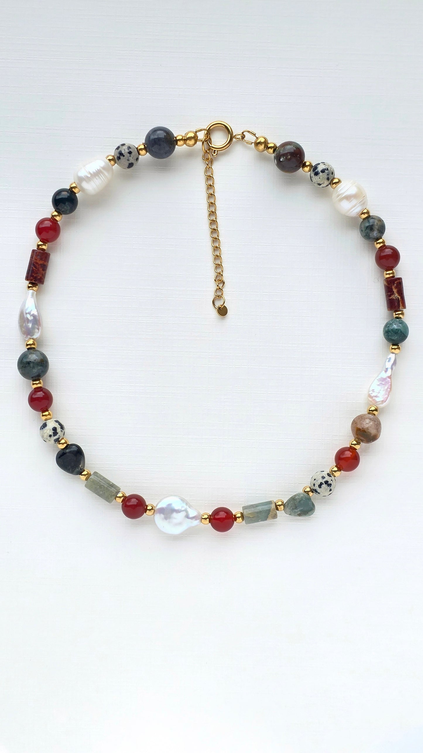 ELEMENTS 𖦹 Multicolor Edelsteinkette
