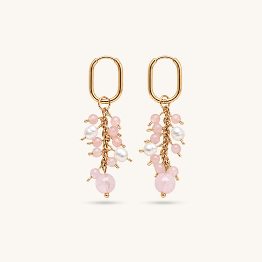 SOFT BLUSH 𖦹 Edelsteinohrringe