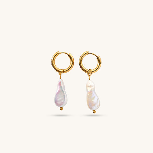 LUMÉA PEARL HOOPS 𖦹 Perlenohrringe