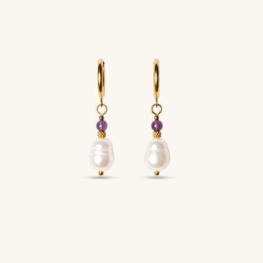 LAVENDER PEARL · Edelstein Ohrringe