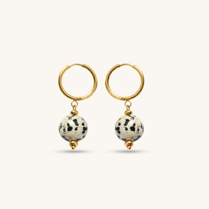 DALMATIAN STATEMENT 𖦹 Edelstein Ohrringe