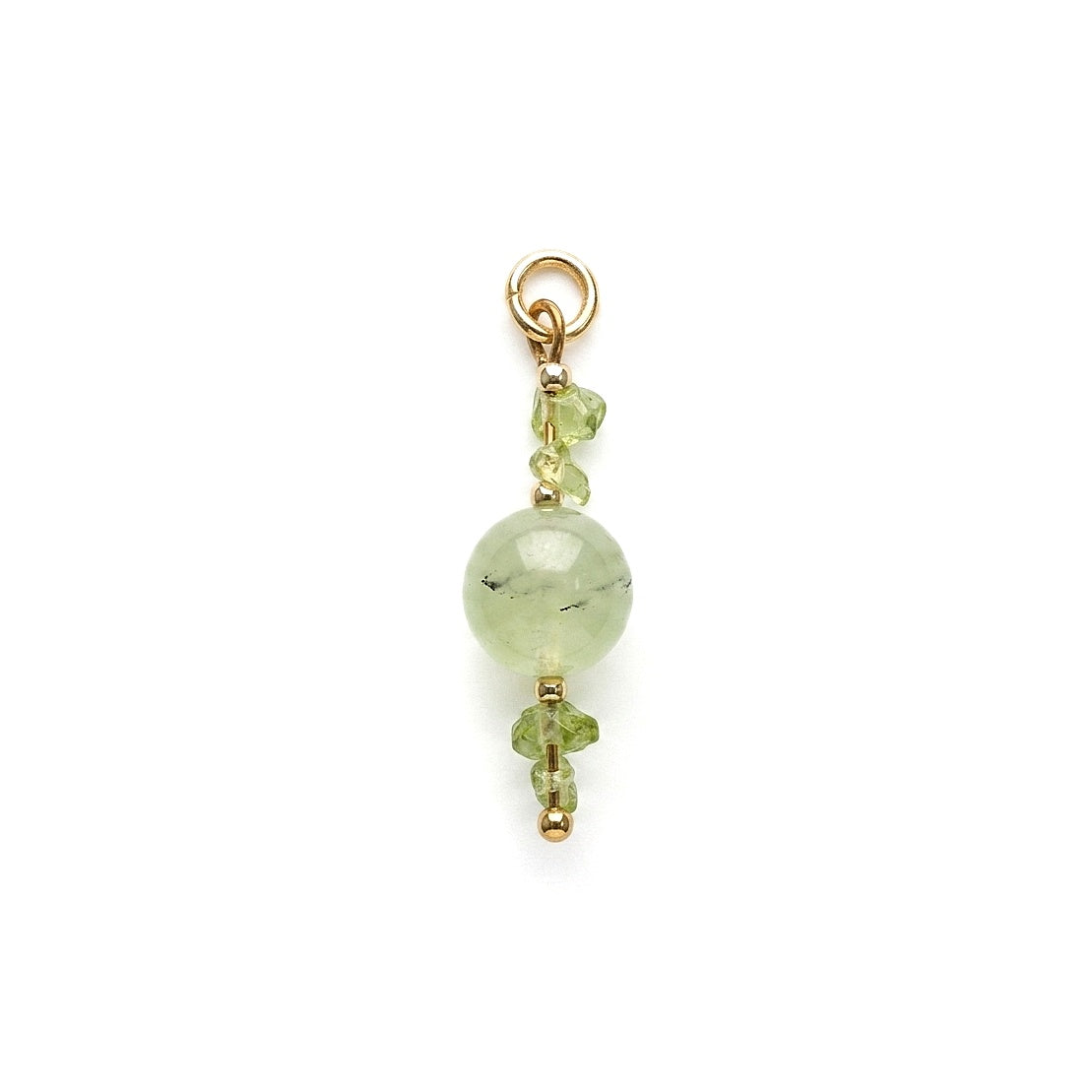 PALM BAY 𖦹 Prehnit & Peridot Charm
