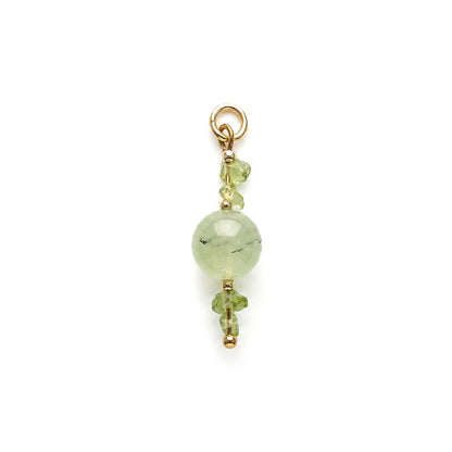 PALM BAY 𖦹 Prehnit & Peridot Charm
