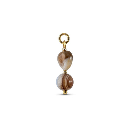 STRATA 𖦹 Botswana-Achat Charm