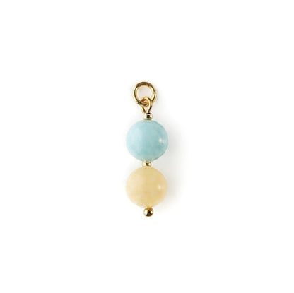 BEACH DAY 𖦹 Amazonit & Calcit Charm