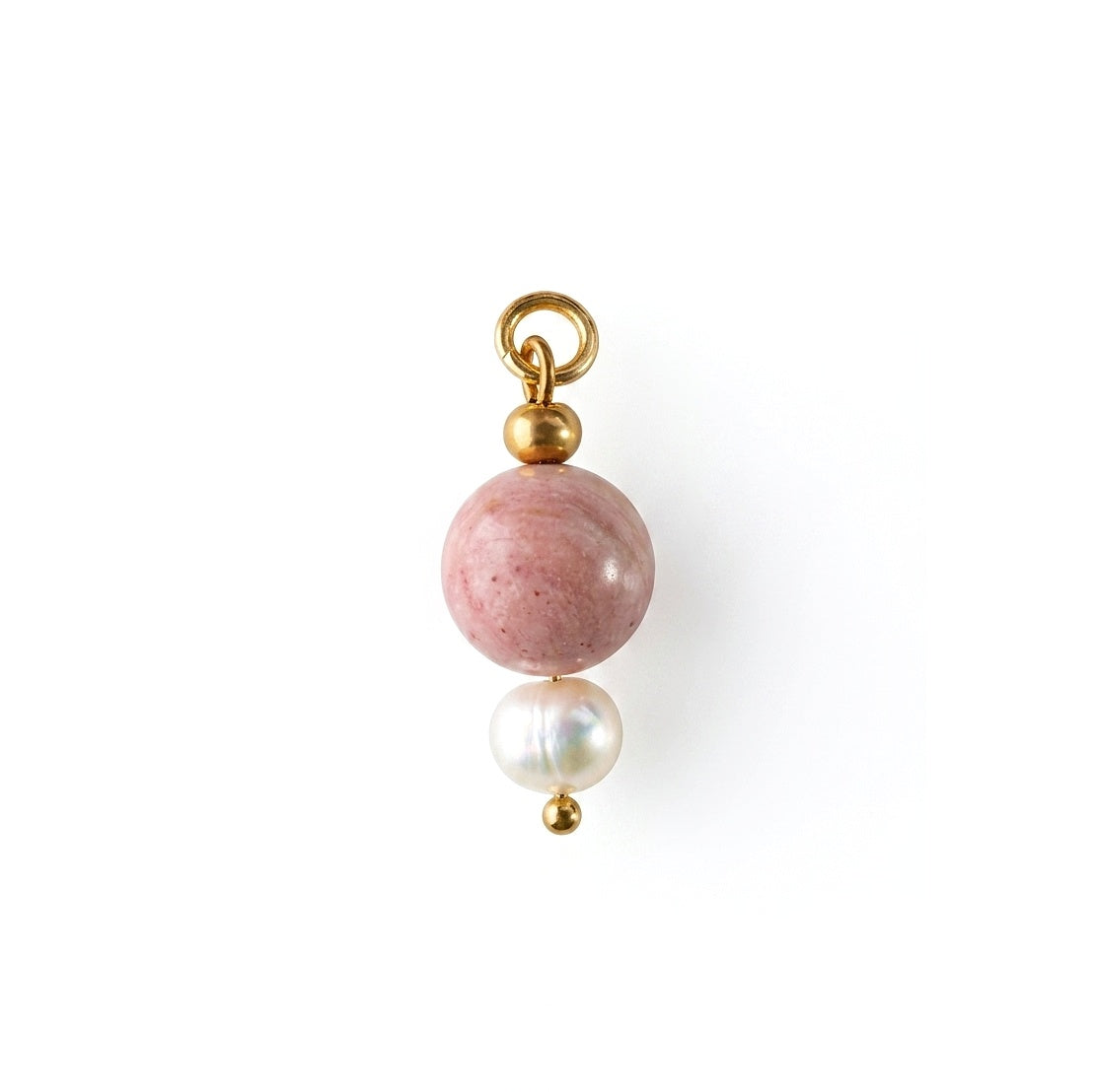 BLUSH 𖦹 Rhodonit & Perlen Charm