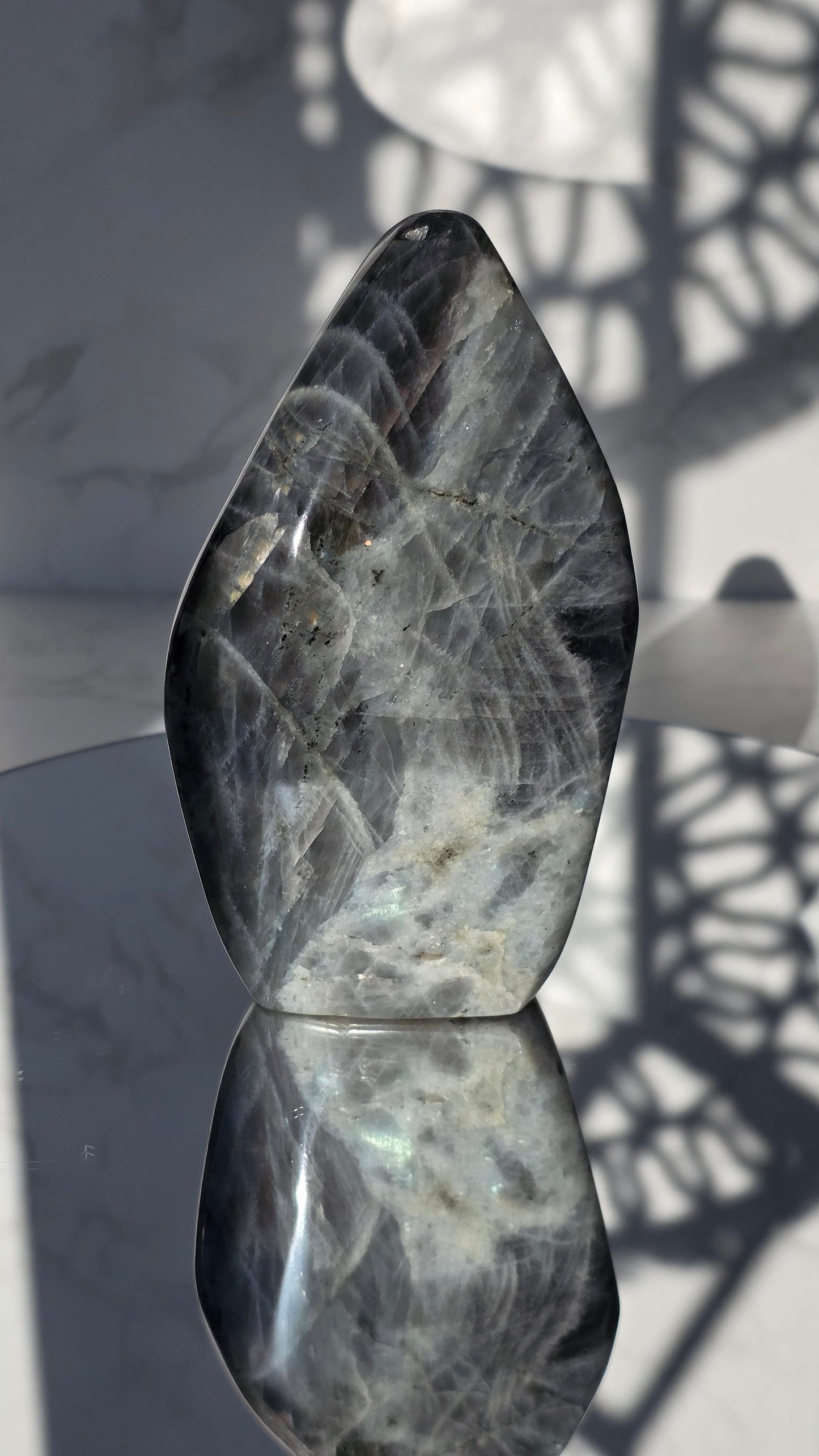 Pinke Labradorit Freiform XL