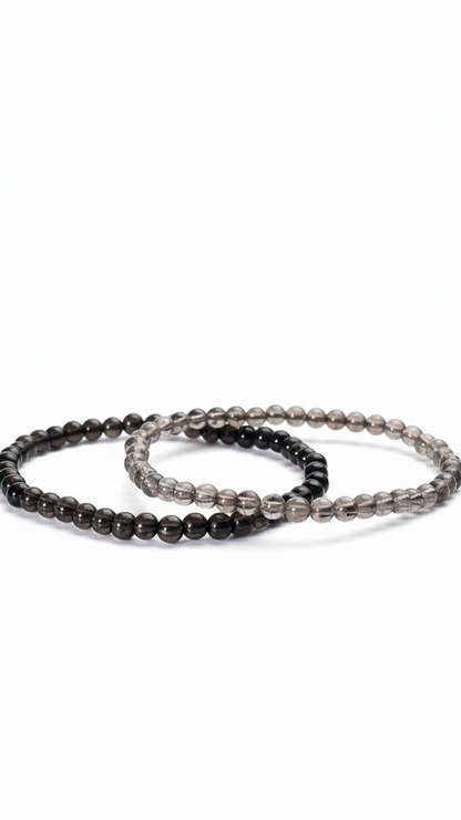 RAUCHQUARZ · Kugelarmband