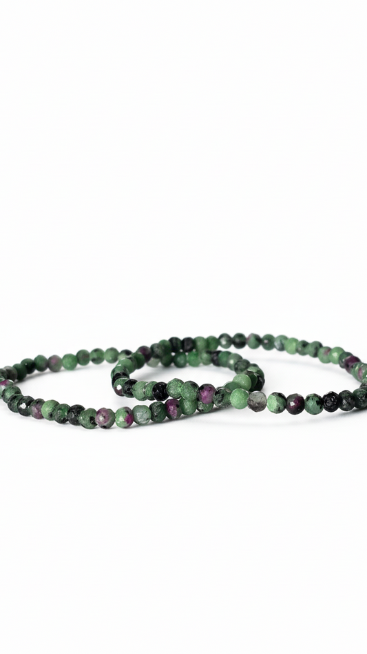 RUBIN IN ZOISIT ·  Facettiert · Armband