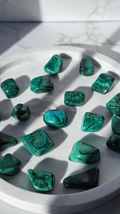 Malachit Trommelsteine