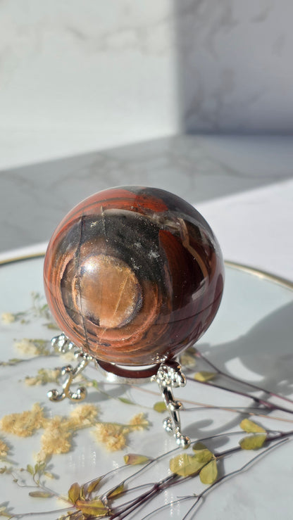 Afrikanischer Blutjaspis Kugel (Heliotrop)