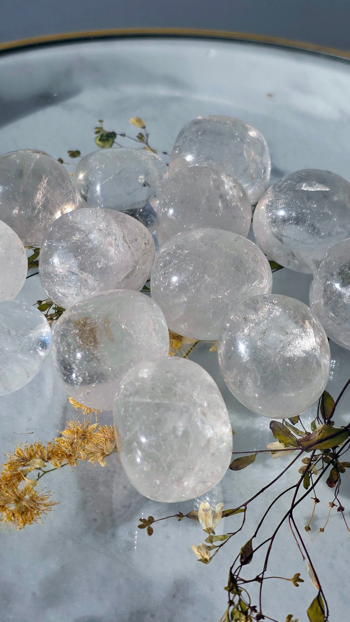 Bergkristall Trommelsteine