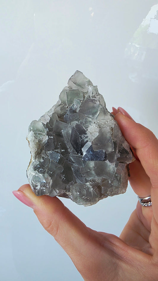 Grünes Fluorit Cluster