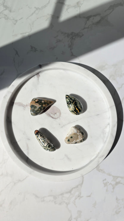 Ozean Jaspis Trommelsteine Old Stock