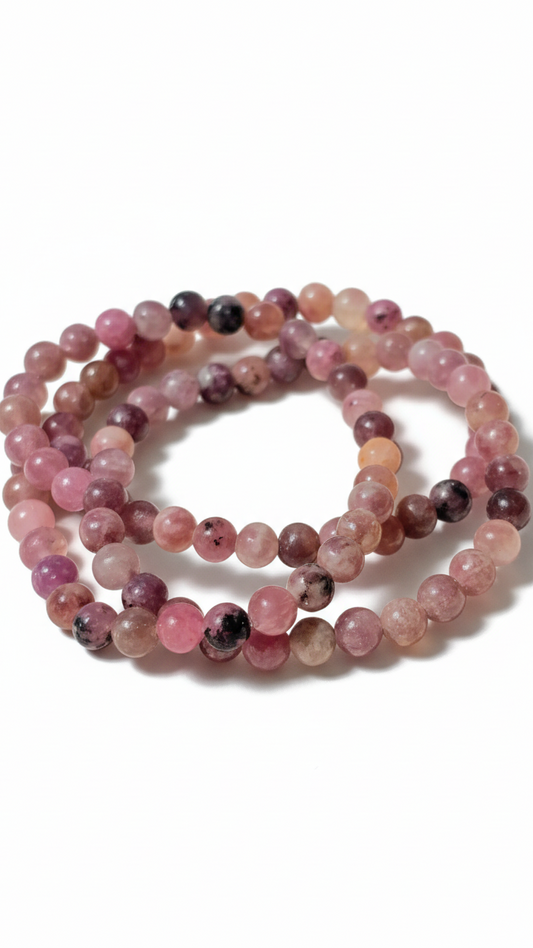 ERDBEERQUARZ · Kugelarmband