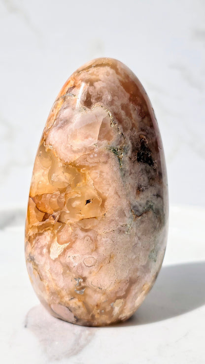 Pink Amethyst Blumenachat Freiform