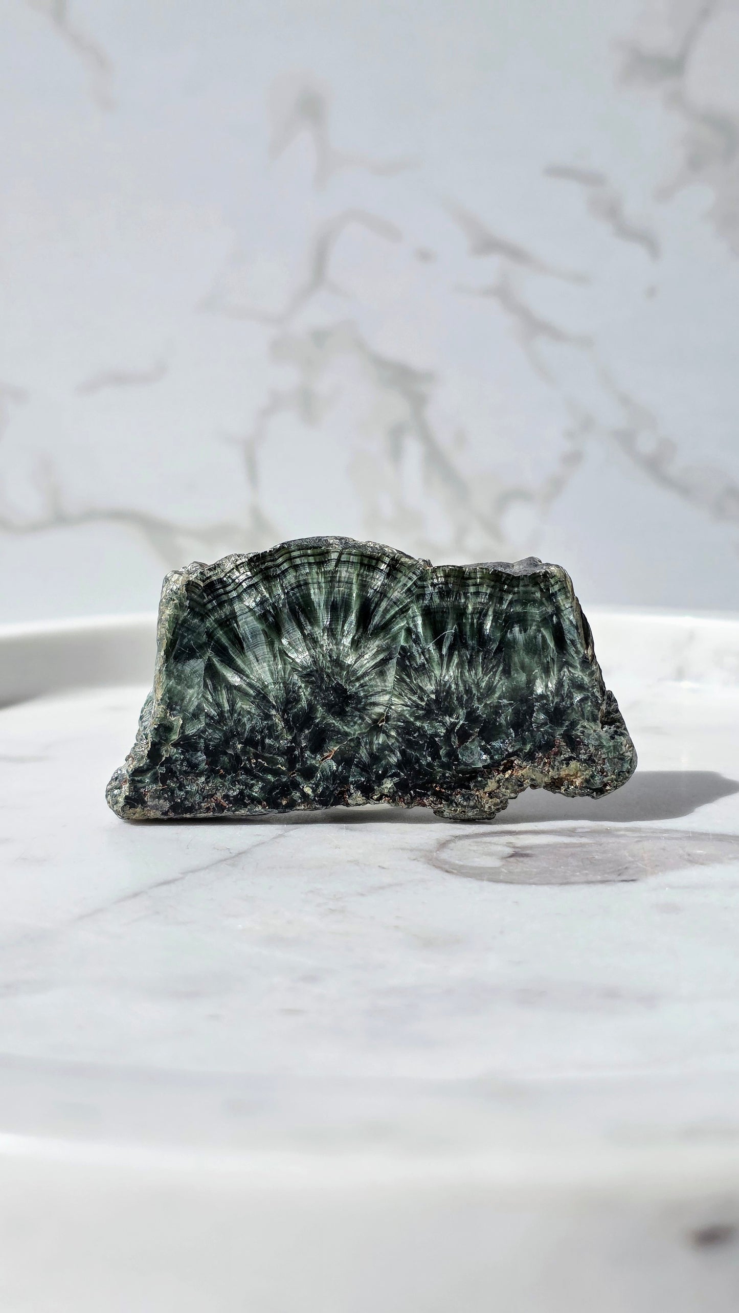 Seltener Seraphinit aus Sibiren