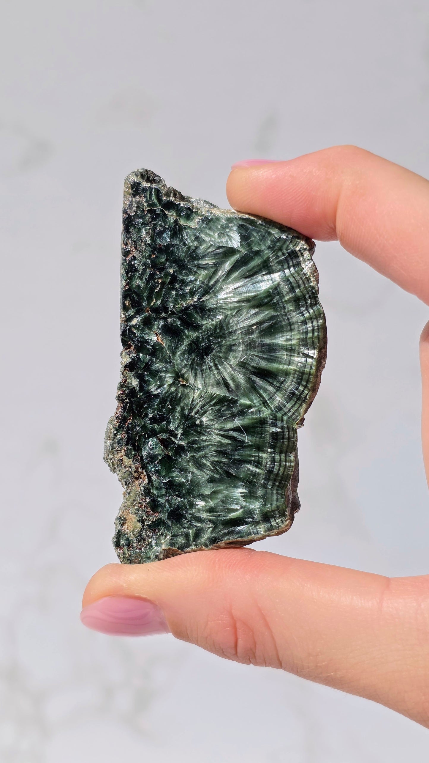 Seltener Seraphinit aus Sibiren