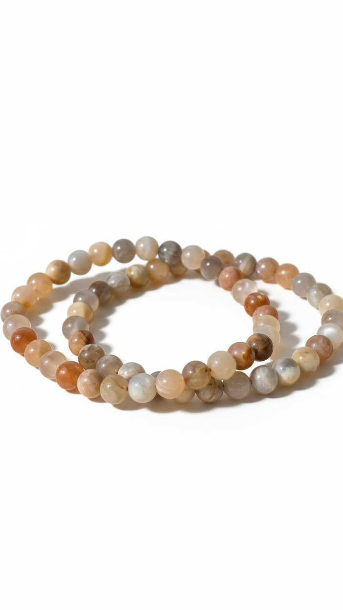 BUNTER MONDSTEIN · Kugelarmband