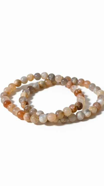 BUNTER MONDSTEIN · Kugelarmband