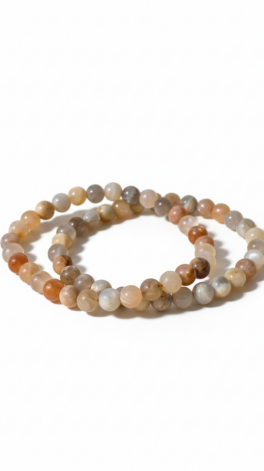 BUNTER MONDSTEIN · Kugelarmband