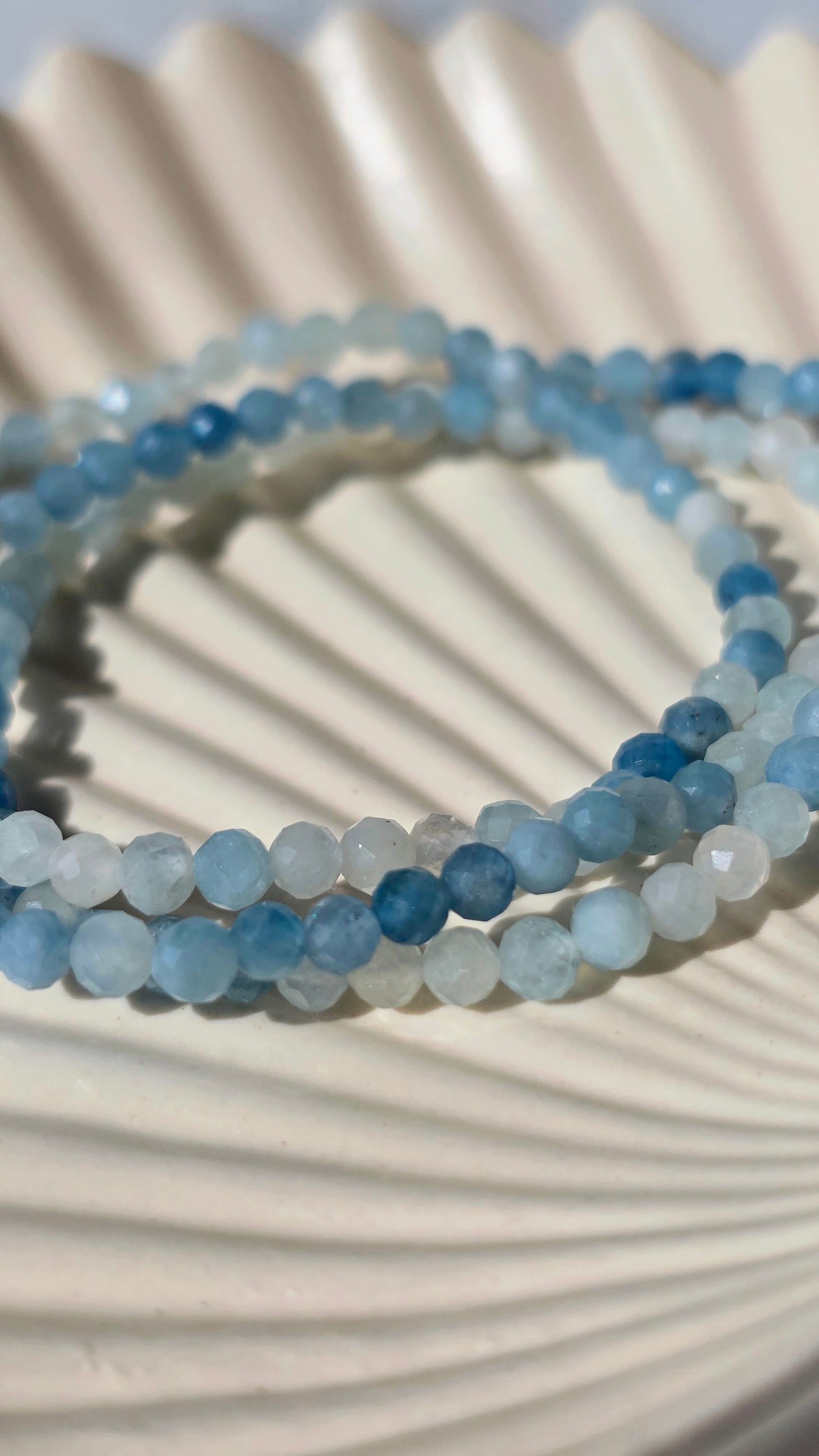 Aquamarin - Armband Facettiert