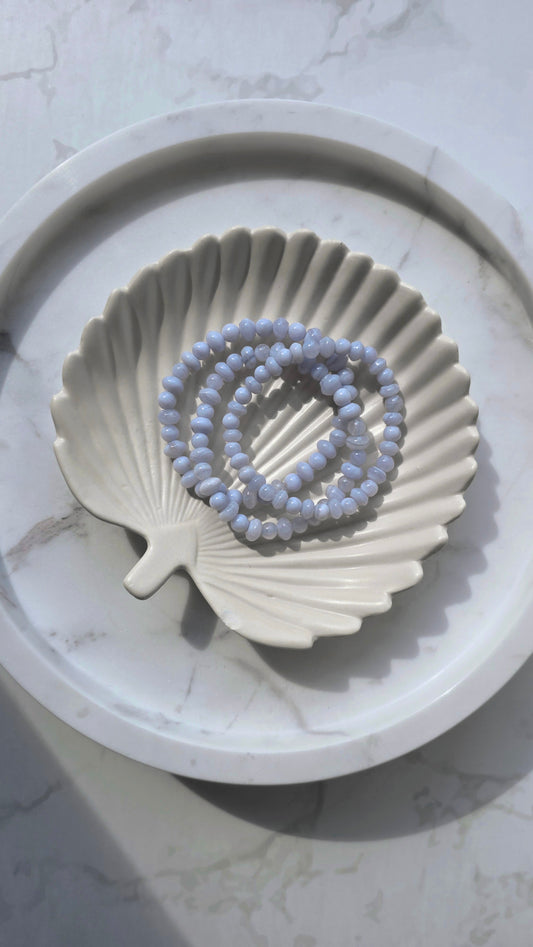 Blauer Chalcedon Armband – Sanftmut & Harmonie