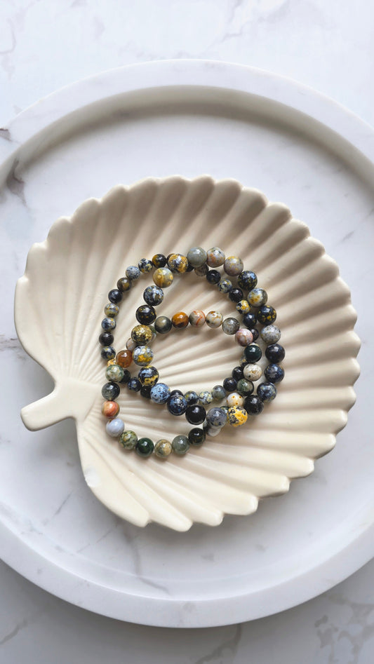 Ozeanjaspis Kugelarmband 6 mm – Lebensfreude & innere Ruhe