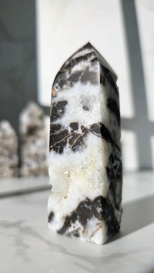 Druzy Sphalerit Turm – Funkelnde Energie & Erdverbundenheit in Perfektion