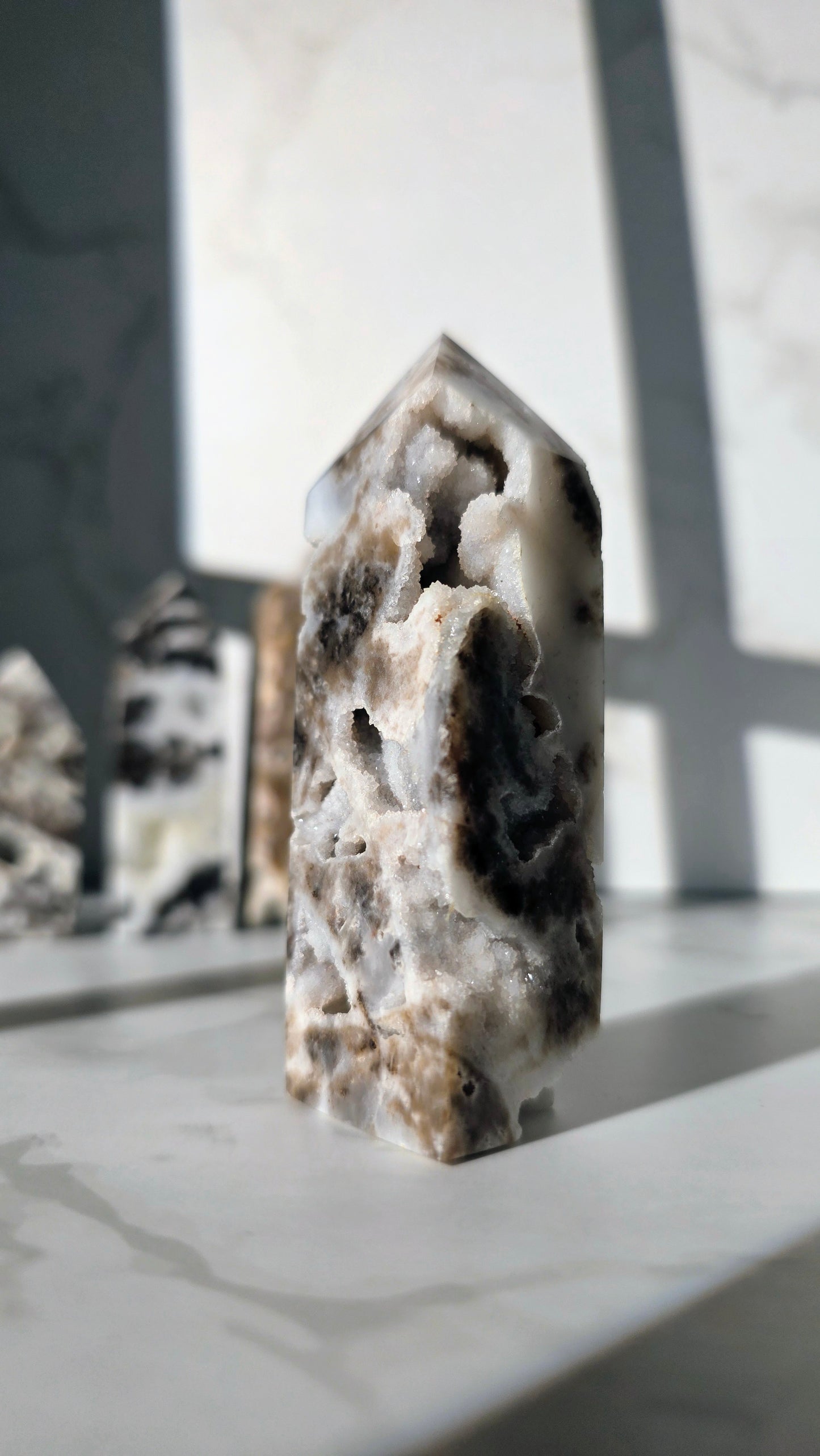 Druzy Sphalerit Turm – Funkelnde Energie & Erdverbundenheit in Perfektion