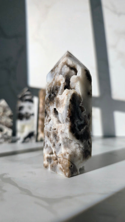 Druzy Sphalerit Turm – Funkelnde Energie & Erdverbundenheit in Perfektion