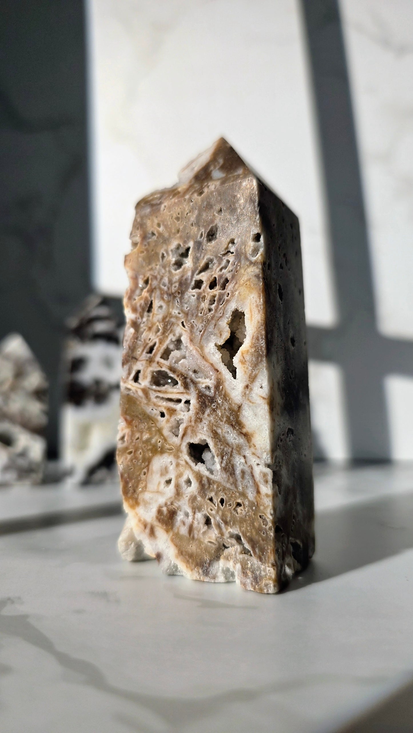 Druzy Sphalerit Turm – Funkelnde Energie & Erdverbundenheit in Perfektion