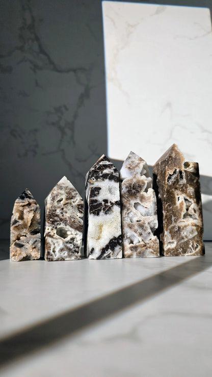 Druzy Sphalerit Turm – Funkelnde Energie & Erdverbundenheit in Perfektion