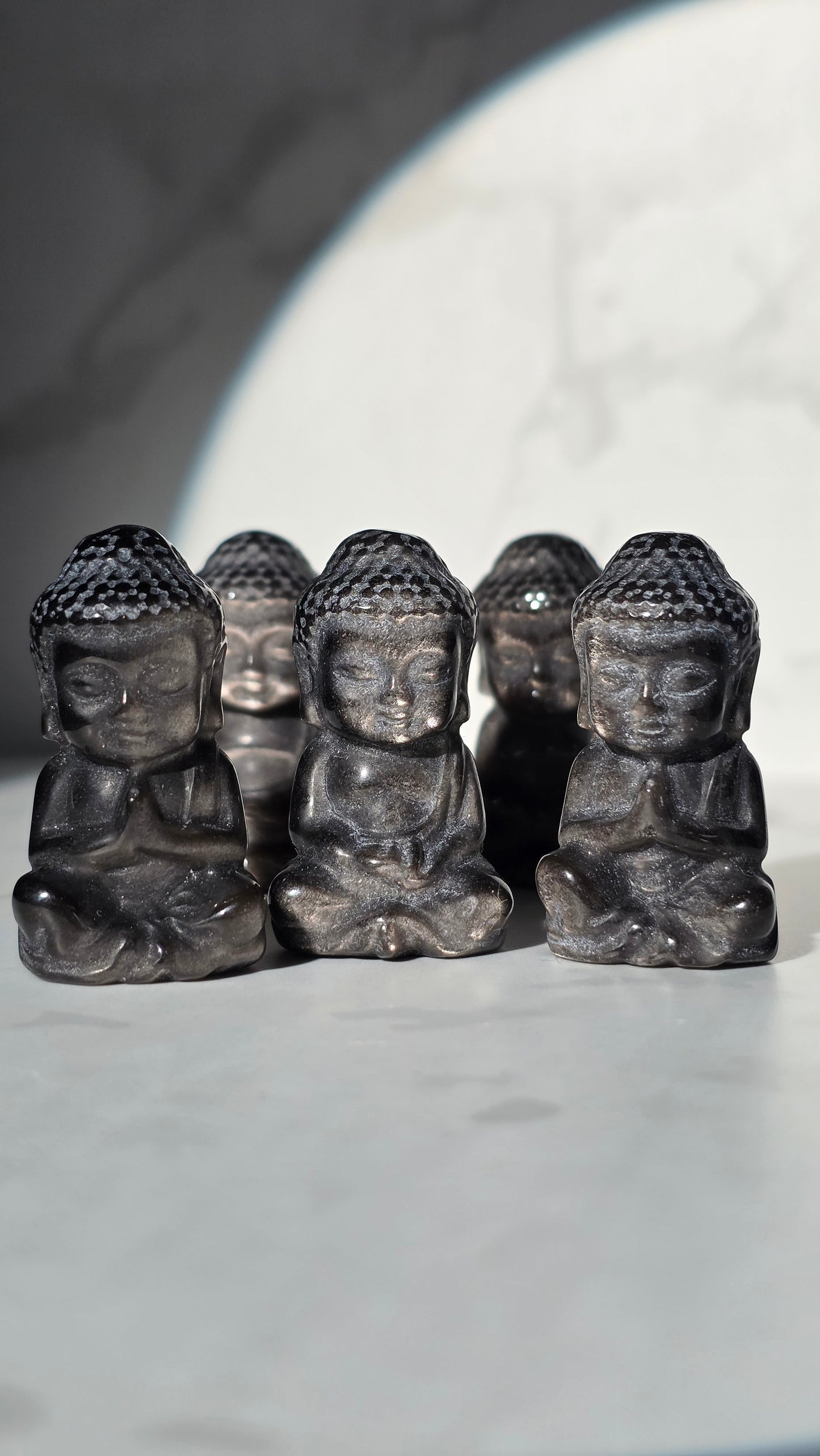 Goldobsidian Buddha Carving – Schutz & Spirituelle Tiefe