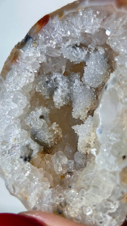 Achat Geode aus Brasilien mit Glitzereffekt