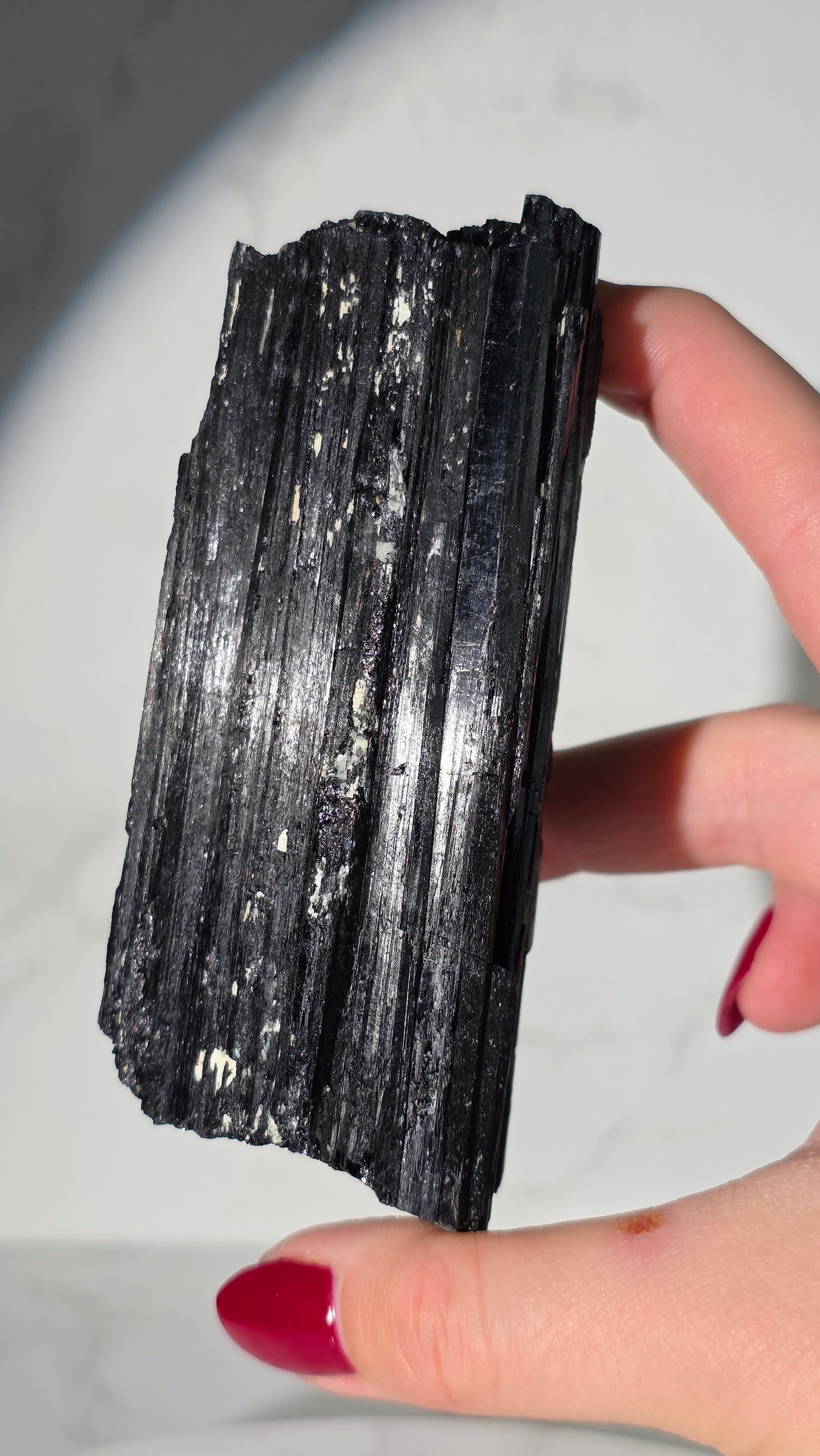 Schwarzer Turmalin XL Rohstein in Extra Qualität (Schörl)