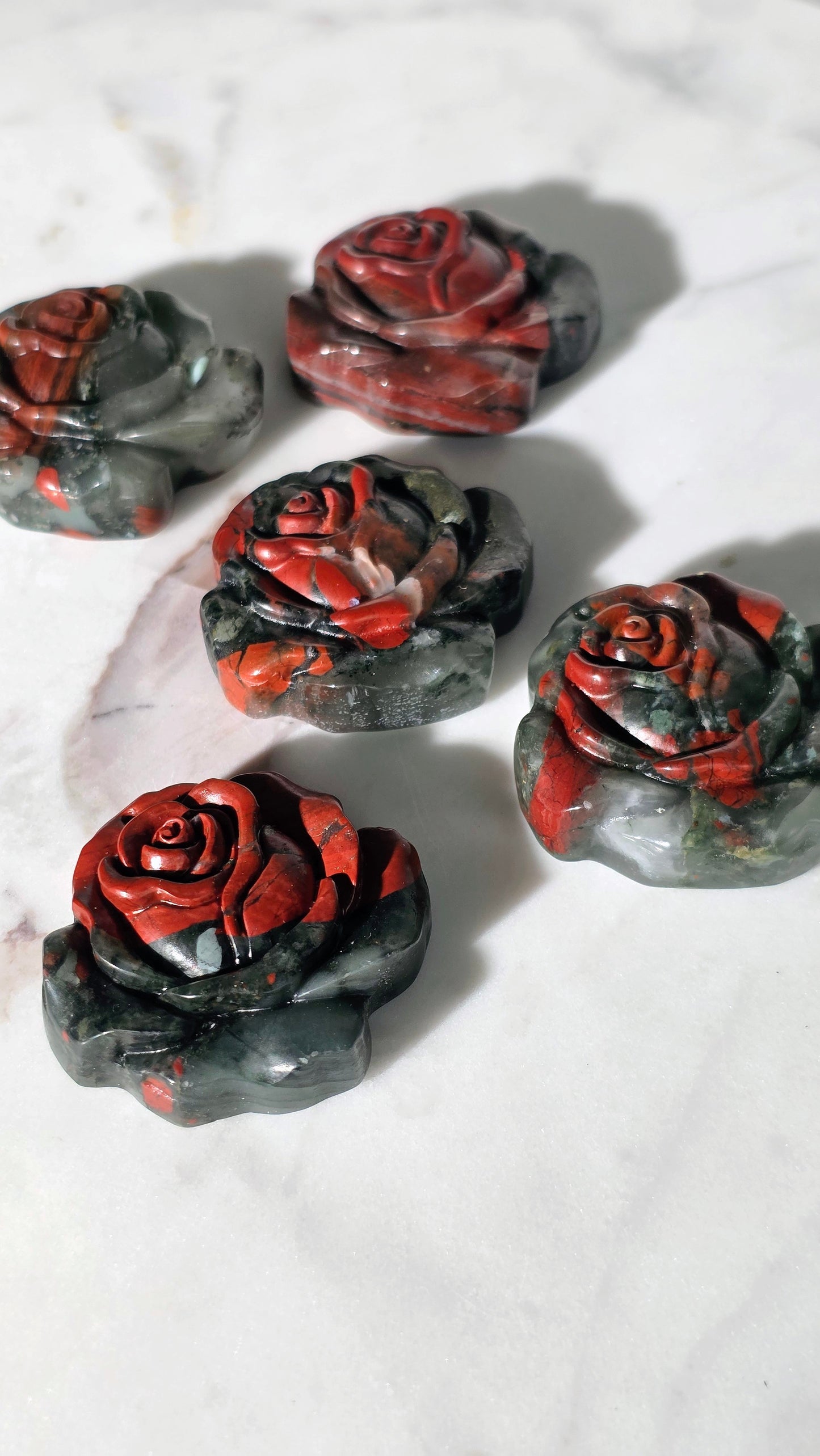 Afrikanischer Blutjaspis - Rose (Heliotrop)