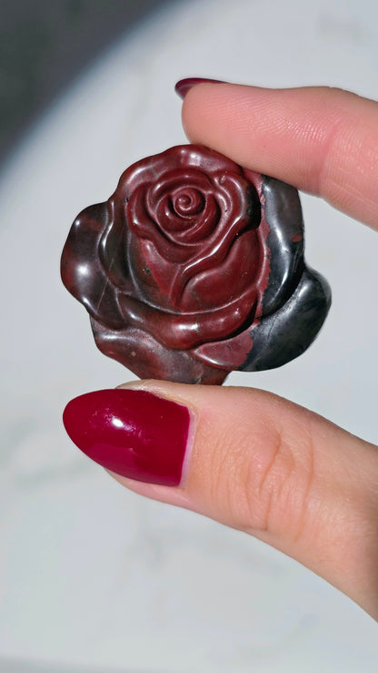 Afrikanischer Blutjaspis - Rose (Heliotrop)