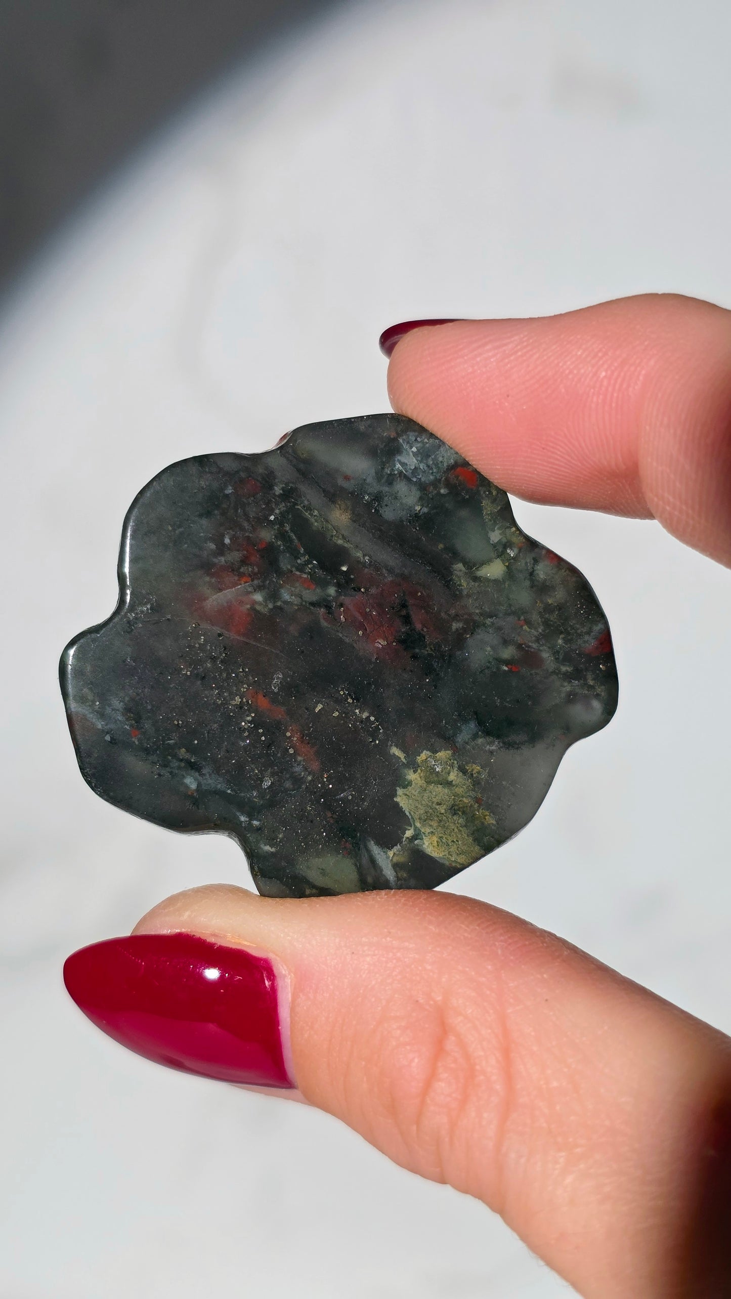 Afrikanischer Blutjaspis - Rose (Heliotrop)