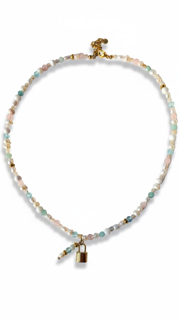 HEALING HEART · Multicolor Edelsteinkette