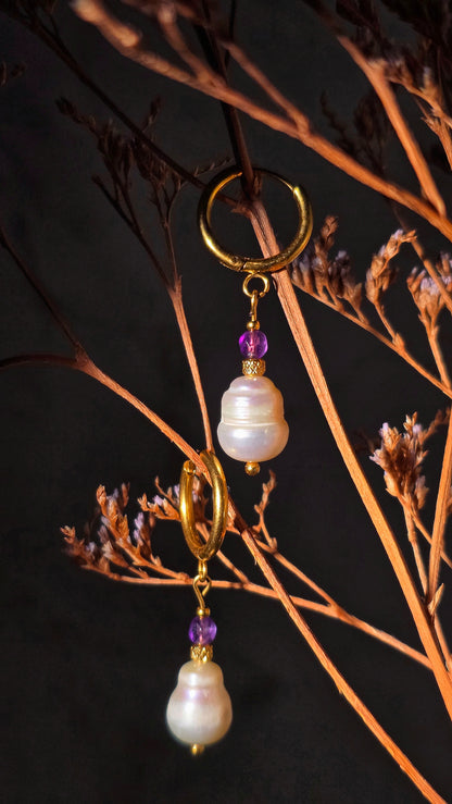 LAVENDER PEARL · Edelstein Ohrringe