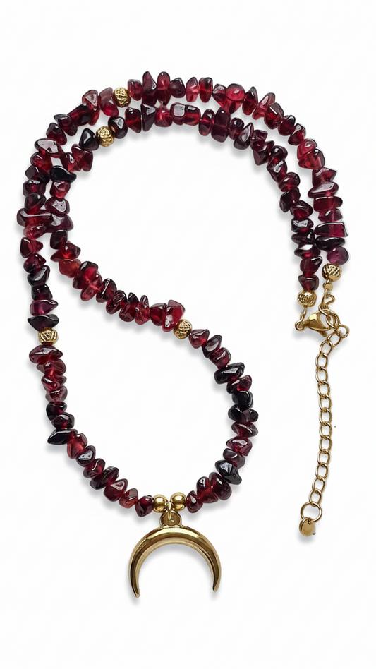 RED MOON · Edelsteinkette