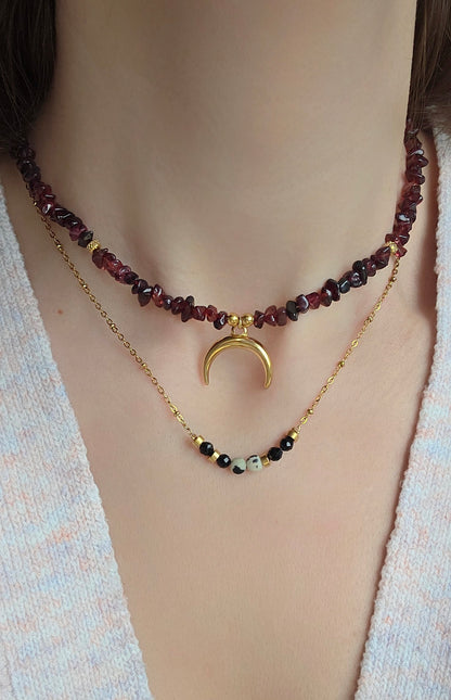 RED MOON · Edelsteinkette