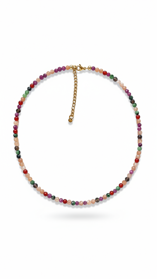 INNER DIVE · Multicolor Edelsteinkette