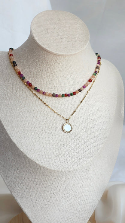 INNER DIVE · Multicolor Edelsteinkette